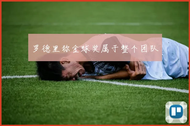 罗德里称金球奖属于整个团队 - 九游官网